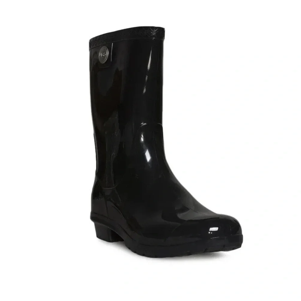UGG SIENNA Black Rain Boots SIZE 10 NEW - Picture 2 of 4